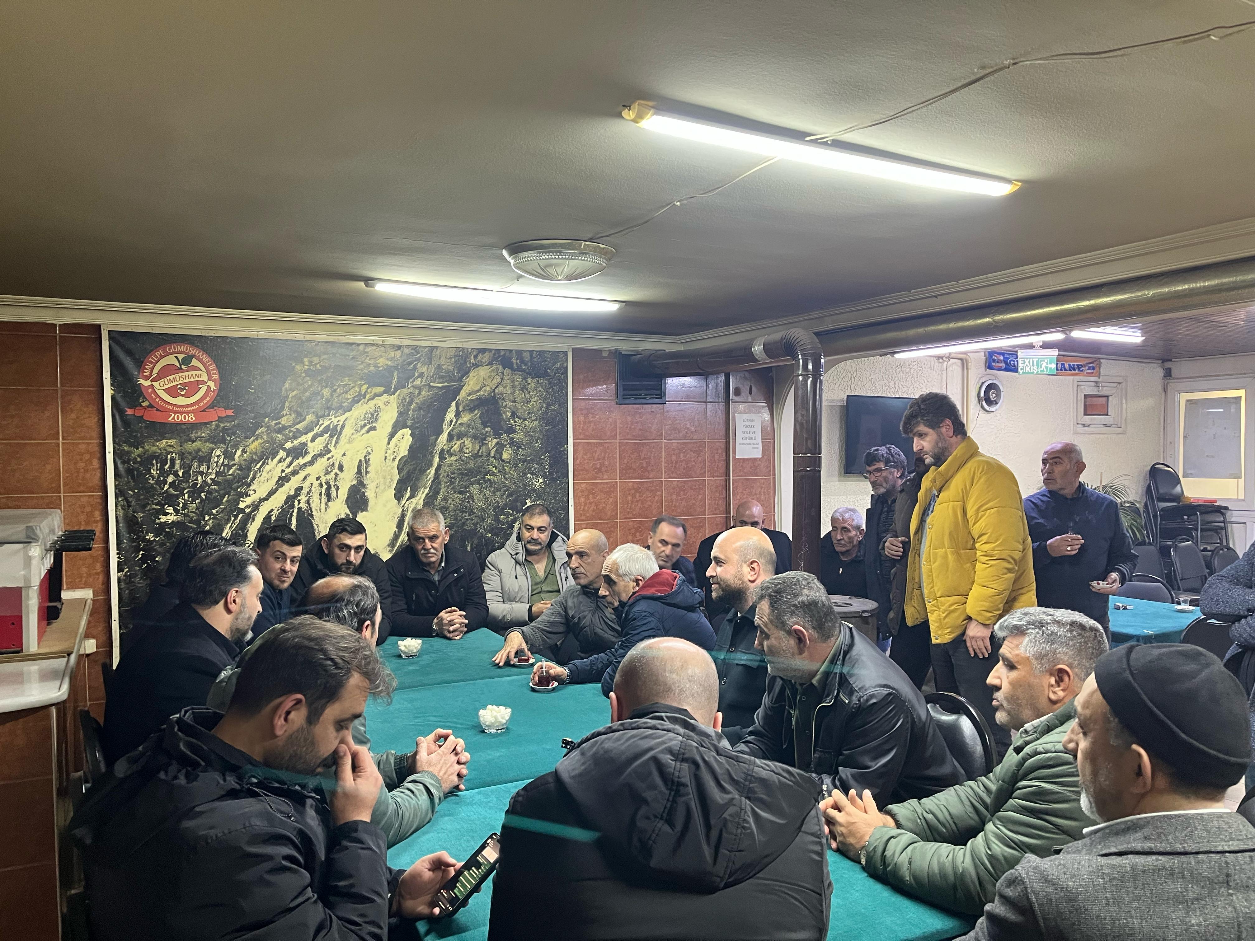 İlçe Başkanı Serkan BAHADIR Maltepe Gümüşhaneliler Derneği Ziyareti